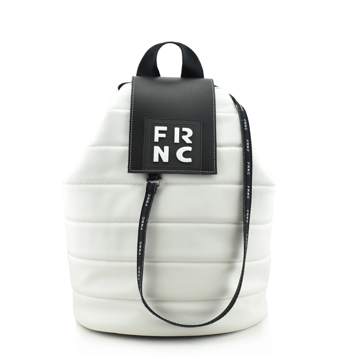 FRNC - FRANCESCO BIG POUCH BACKPACK - 2135 WHITE LOGO