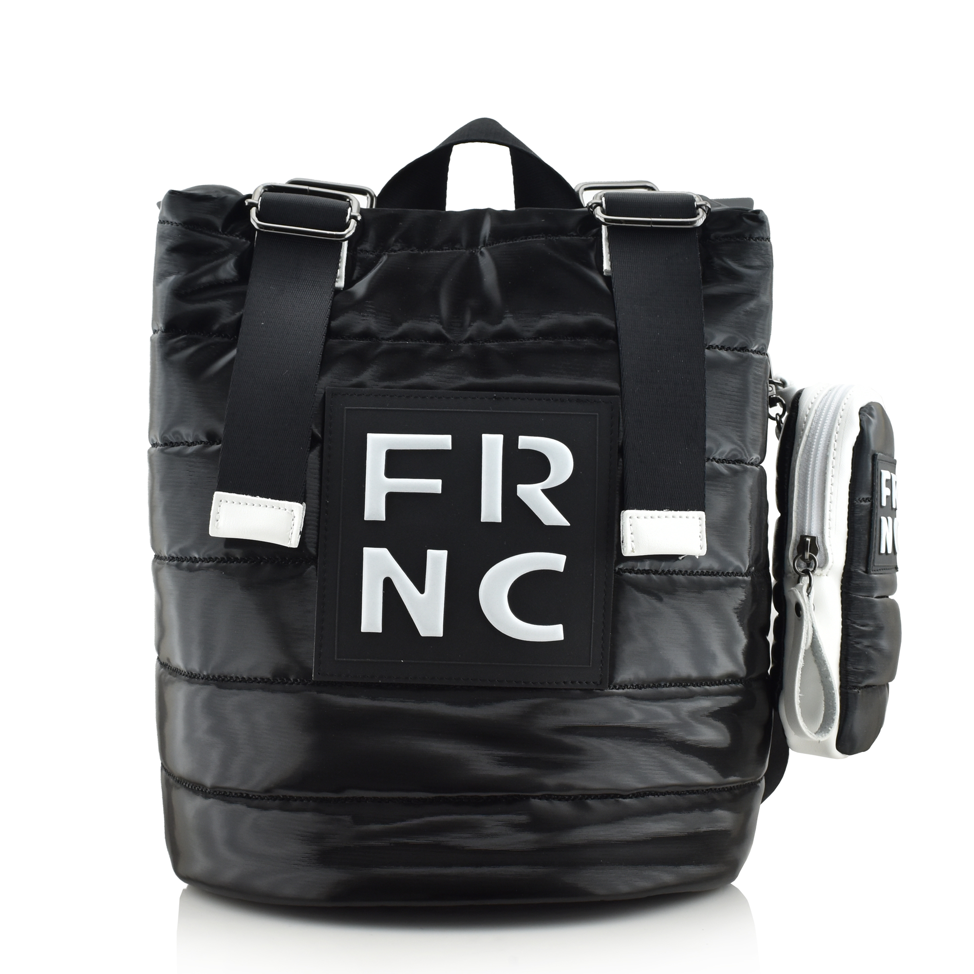 FRNC - FRANCESCO BIG SHINY BACKPACK - 2300 BLACK