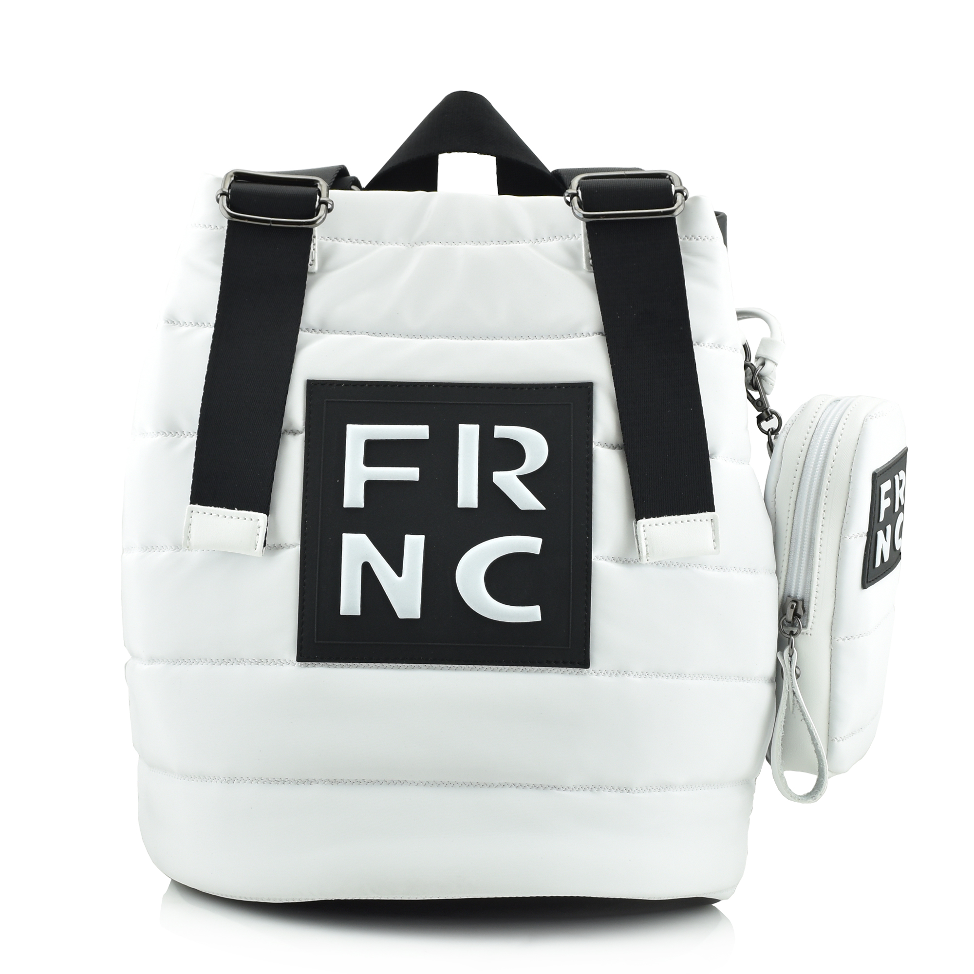 FRNC - FRANCESCO BIG SHINY BACKPACK - 2300 WHITE
