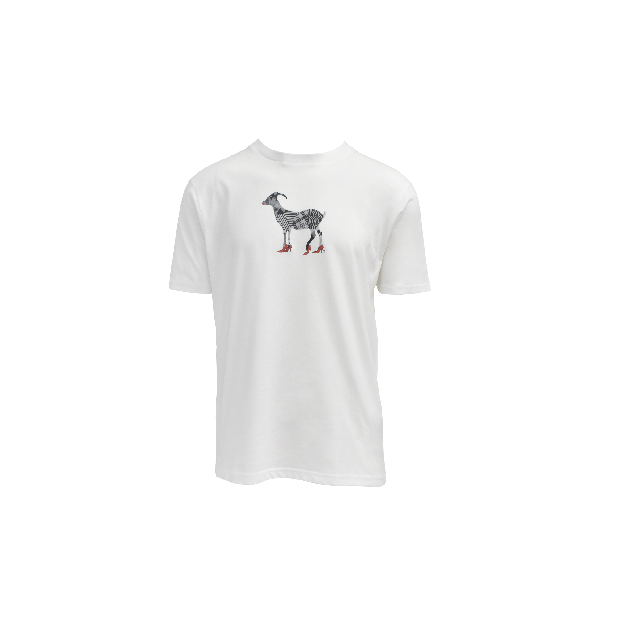 THE MOTLEY GOAT T-SHIRT - IN VOGUE WHITE