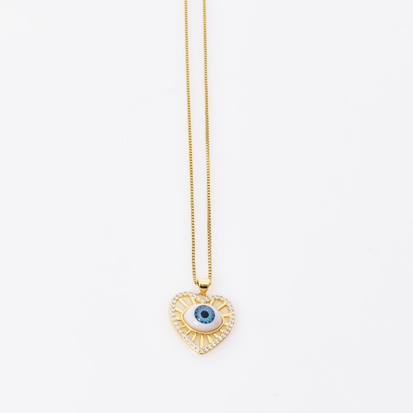 NECKLACE WITH HEART EYE