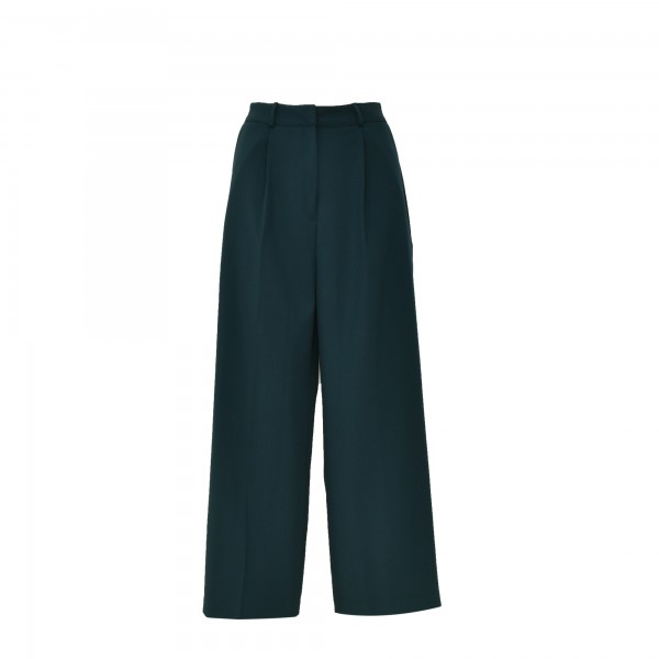 CLAIRE WIDE TROUSERS GREEN