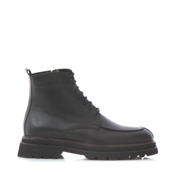VICE MEN LEATHER BOOTS WITH ZIPPER