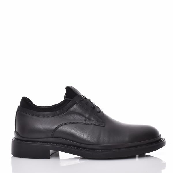 VICE BLACK LEATHER OXFORD SHOES