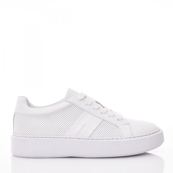 MEN'S LEATHER WHITE SNEAKERS