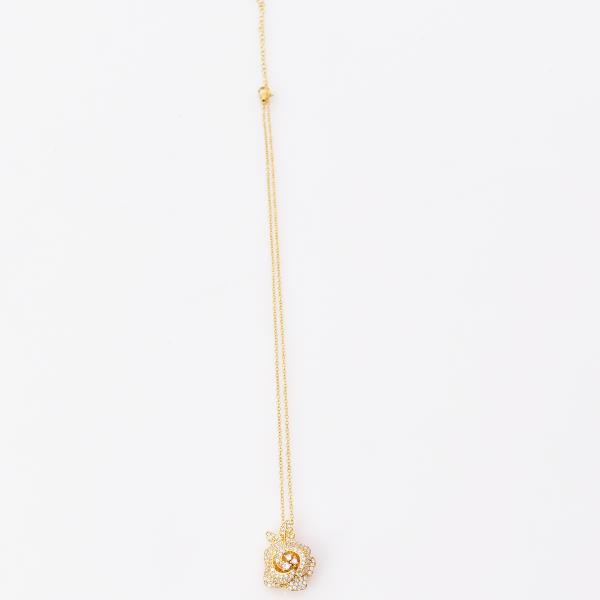 NECKLACE WITH GOLD FLOWER