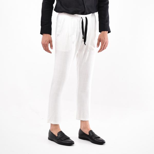 LINEN PANTS WITH CORD